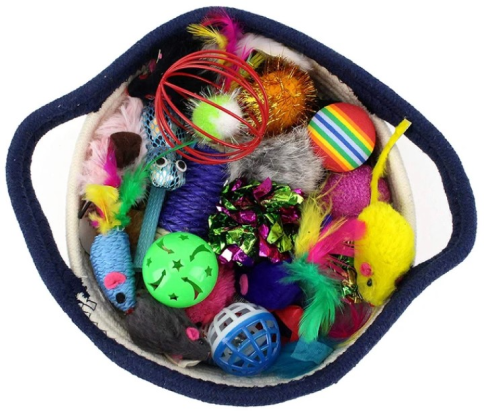 Cat Toy Rope Cotton Basket 20 » Pets Impress
