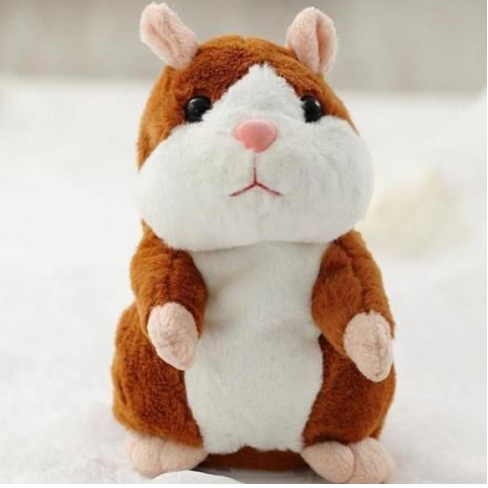 Talking plush hamster