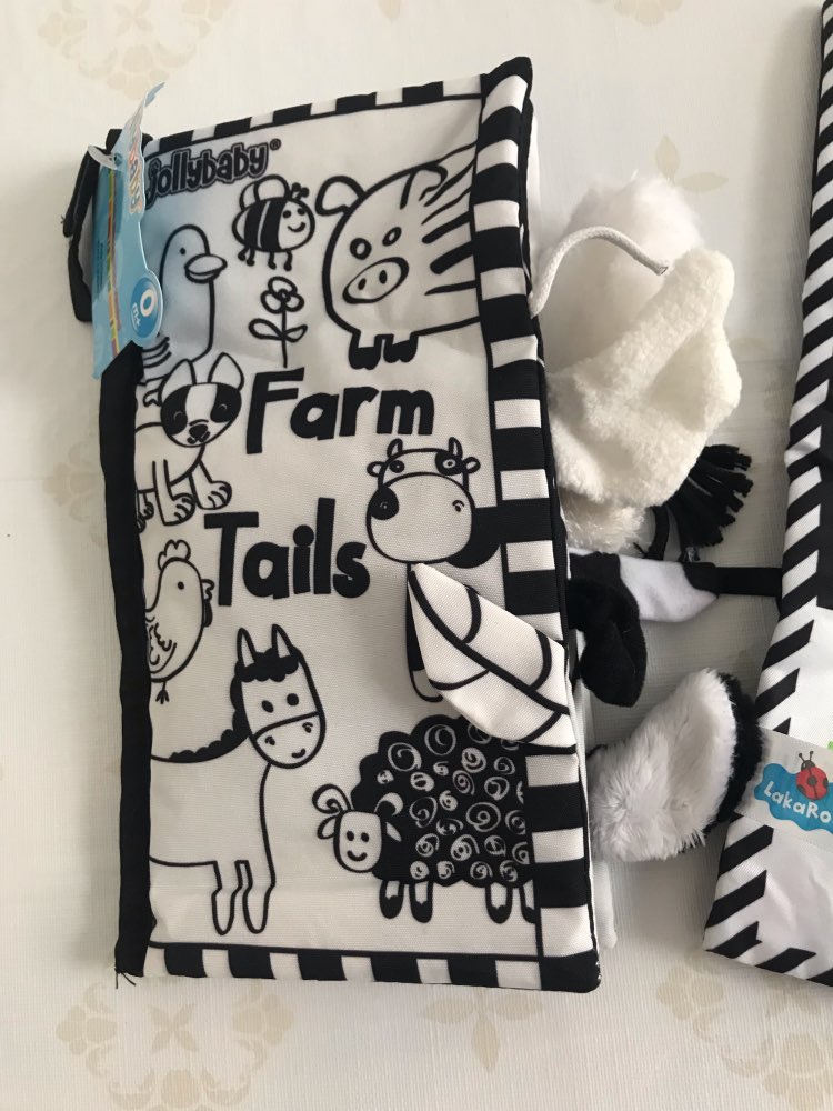 Black and White Soft Cloth Books for Babies