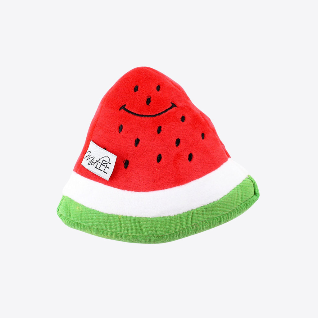 smiley-watermelon-squeaker-plush-dog-toy