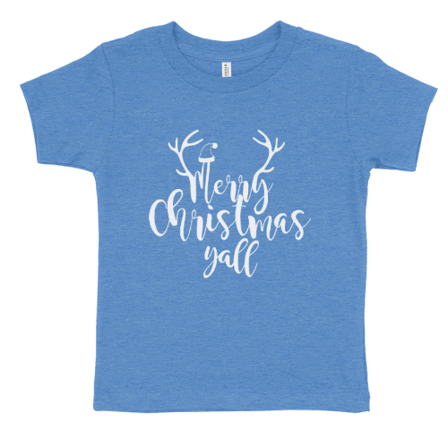 Mask Group Merry Christmas Y’all Toddler Jersey Short-Sleeve T-Shirt