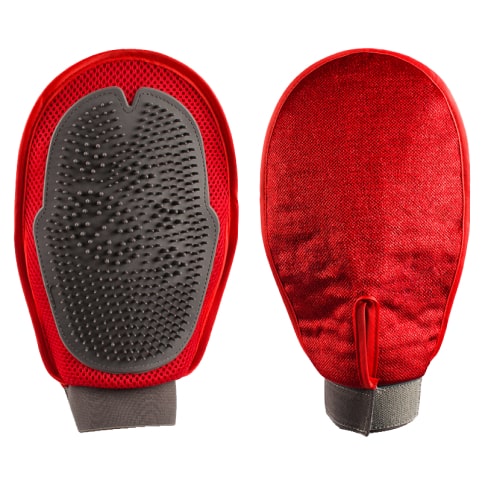 Red Grooming Glove 15 » Pets Impress