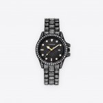Black Circle Watch Fashion Jewelry and Accessories