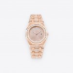 Rose Gold Circle Watch Fashion Jewelry and Accessories