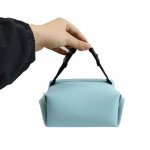 Blue Polyurethane Leather Tissue Box Cover - Image 3