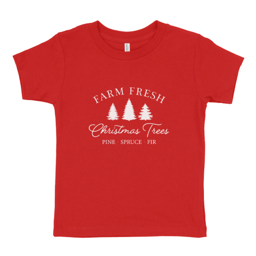 Mask Group Fresh Christmas Trees Toddler Jersey Short-Sleeve T-Shirt
