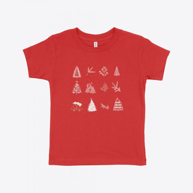 Christmas Trees Toddler Jersey Short-Sleeve T-Shirt
