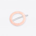 Pink Circle Hair Clip Fashion Jewelry and Accessories