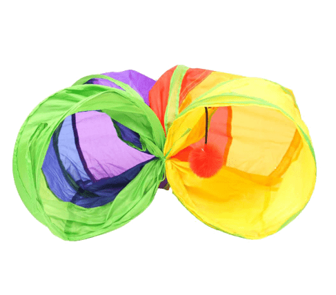 Rainbow Tunnel Cat Toy 8 » Pets Impress