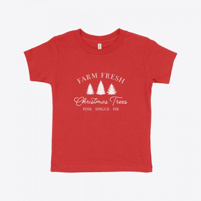 Fresh Christmas Trees Toddler Jersey Short-Sleeve T-Shirt