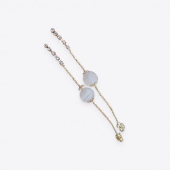 Opal Rhinestone Drop Earrings