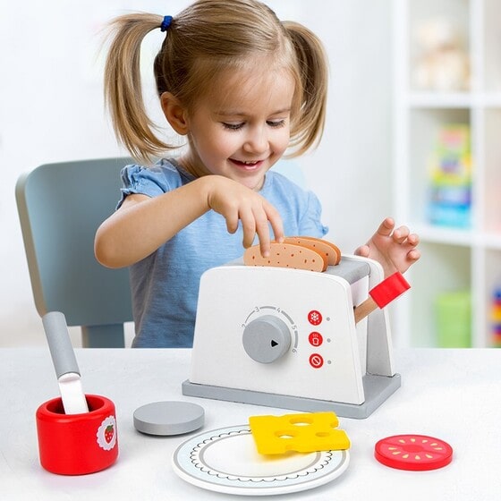 Pretend play sale toaster