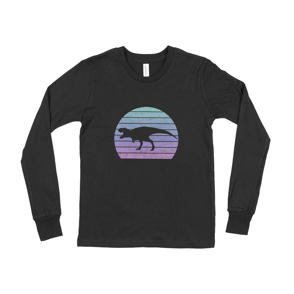 Kids' Jersey Long Sleeve Dinosaur Shirt