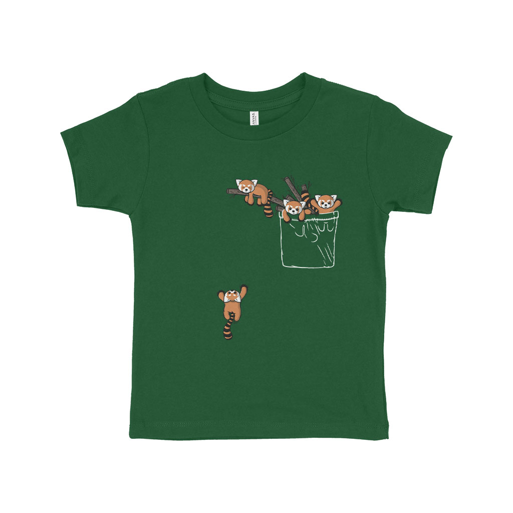 3001T-V-Kelly-2-min Red Panda Bears Toddler Jersey T-Shirt