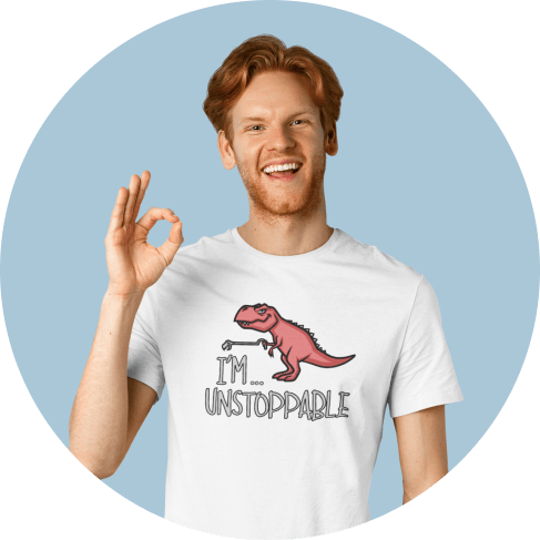 Red Dinosaur T-Shirt4