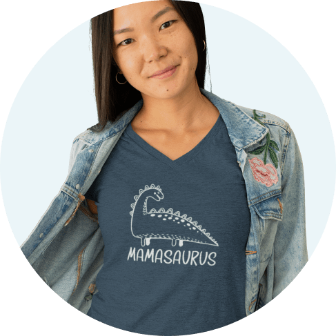 Mom Dinosaur T-Shirt 5
