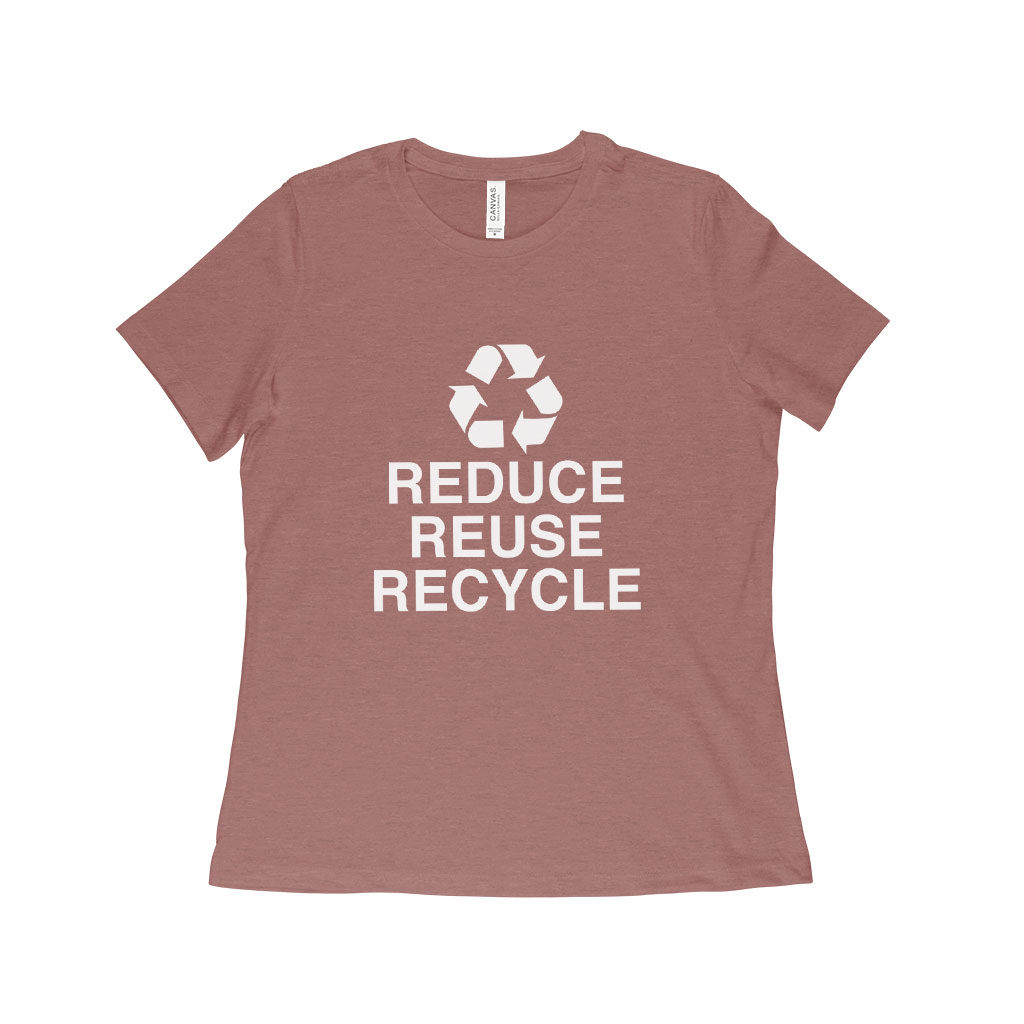 Reduce Reuse Recycle Women’s Relaxed Heather T-Shirt - Aalamey