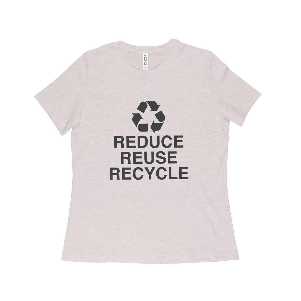 Reduce Reuse Recycle Women’s Relaxed Heather T-Shirt - Aalamey