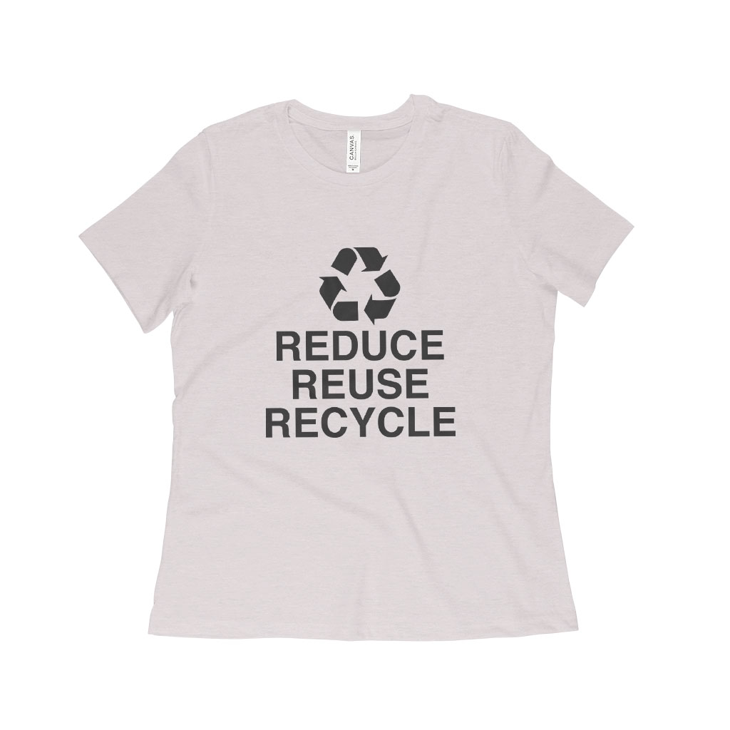 Reduce Reuse Recycle Women’s Relaxed Heather T-Shirt - Aalamey