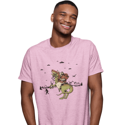 Jesus Riding Dinosaur T-Shirt3