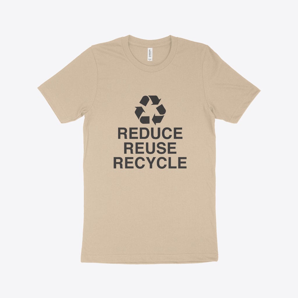 Reduce Reuse Recycle Unisex Jersey T-Shirt - Aalamey