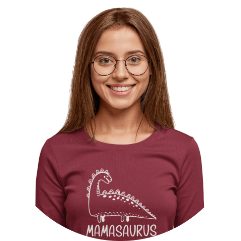 Mom Dinosaur T-Shirt 7