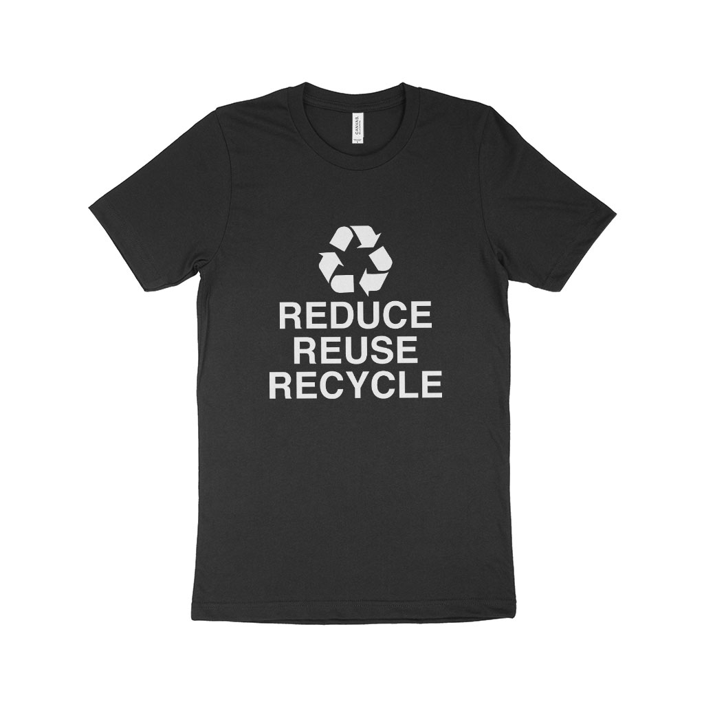 Reduce Reuse Recycle Unisex Jersey T-Shirt Made in USA - Aalamey