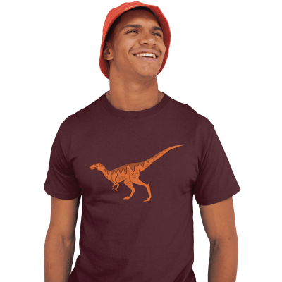 Orange Dinosaur T-Shirt2