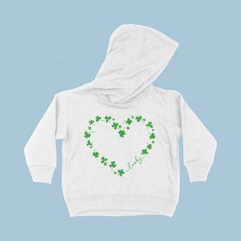 Alternative view of St. Patrick's Cute Day Toddler Hoodie