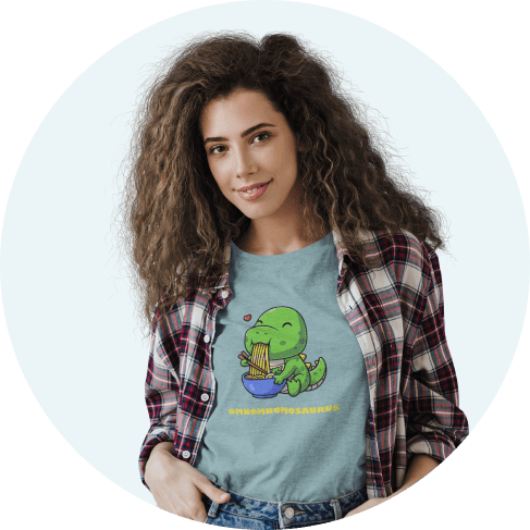 Nom Nom Nom Dinosaur T-Shirt13