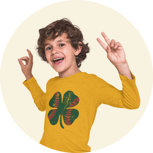 3501Y.-HeatherYellowGold-1.-St.-Patrick's-Day-Softball-T-Shirt-min