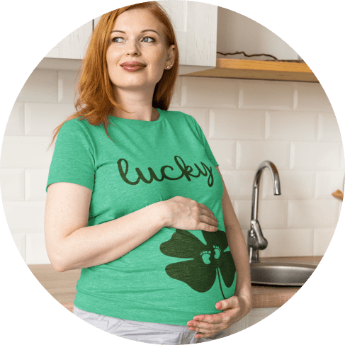St. Patrick's Day Pregnancy T-Shirt2