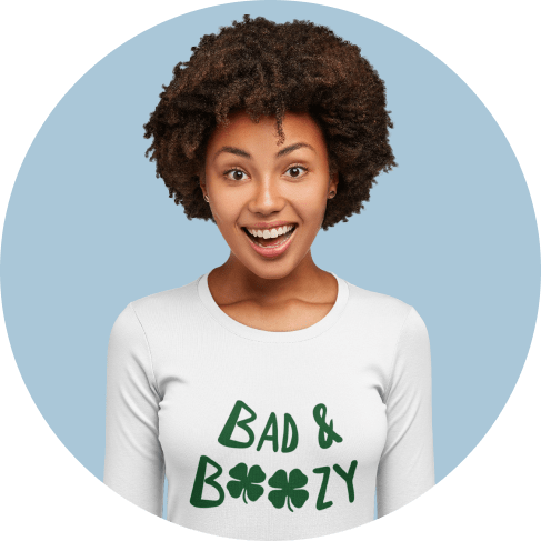 Bad and Boozy St. Patrick's Day T-Shirt4