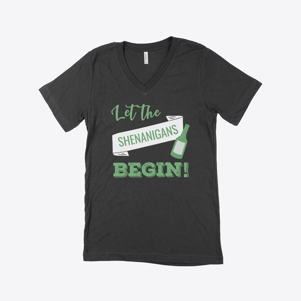 Funny St. Patrick's Day V-Neck Tee Shirt