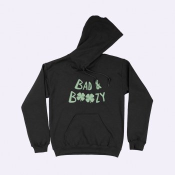 Alternative view of Bad and Boozy St. Patrick's Day Heavy Blend Hoodie
