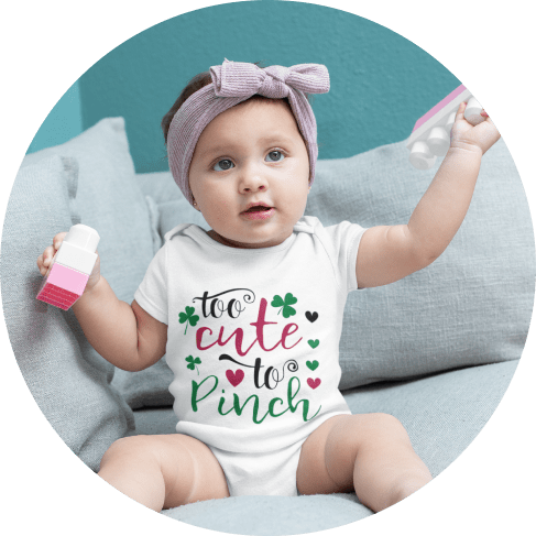 St. Patrick's Day Girls' Onesie1