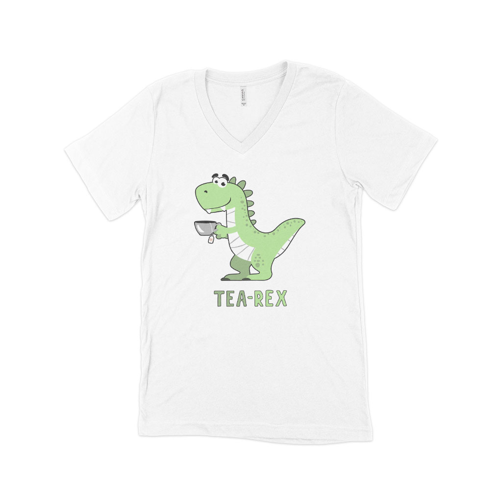 Dinosaur V-Neck Tee Shirt - Aalamey