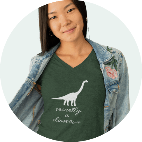 Women's Dinosaur Tee Shirt5