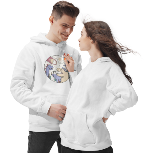 Men's Dinosaur Hooded Sweatshirt 1