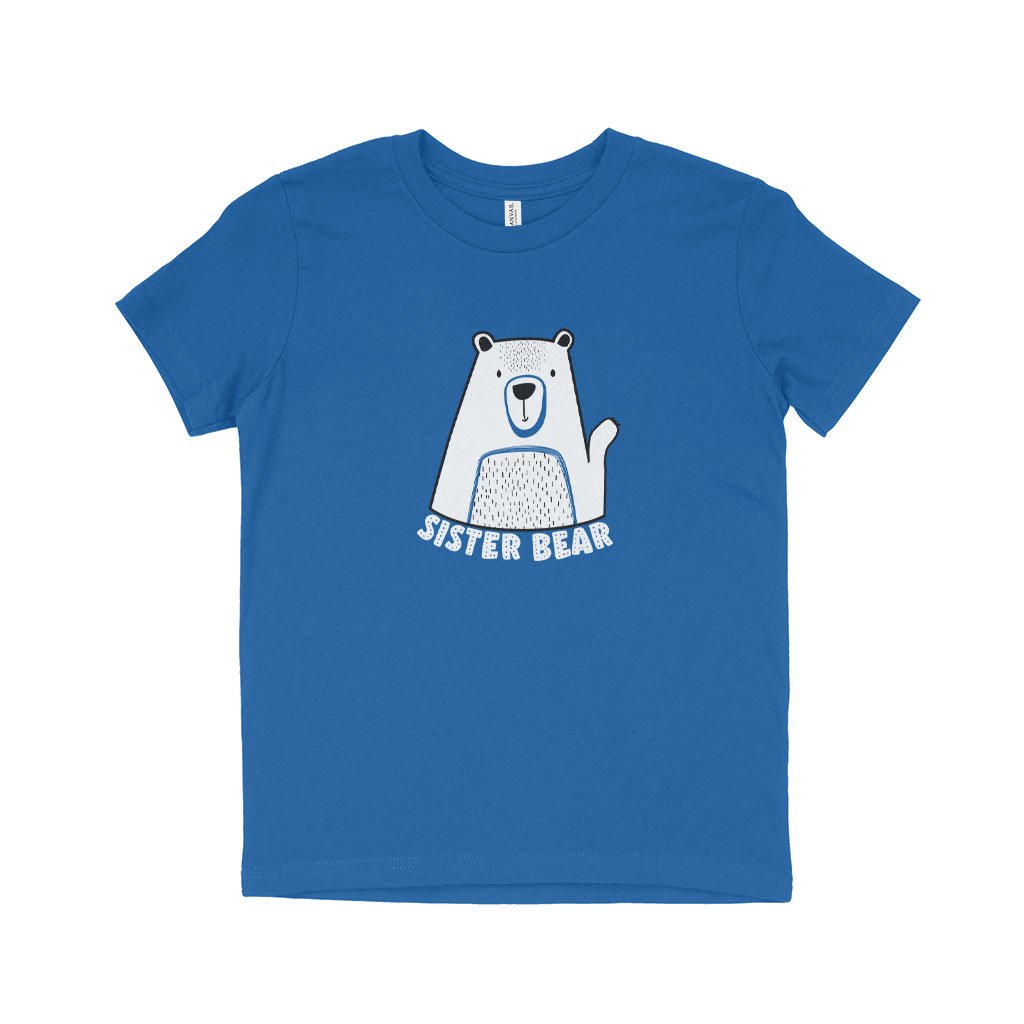 Kids Sister Bear T-shirt gift present child personalised trend family 