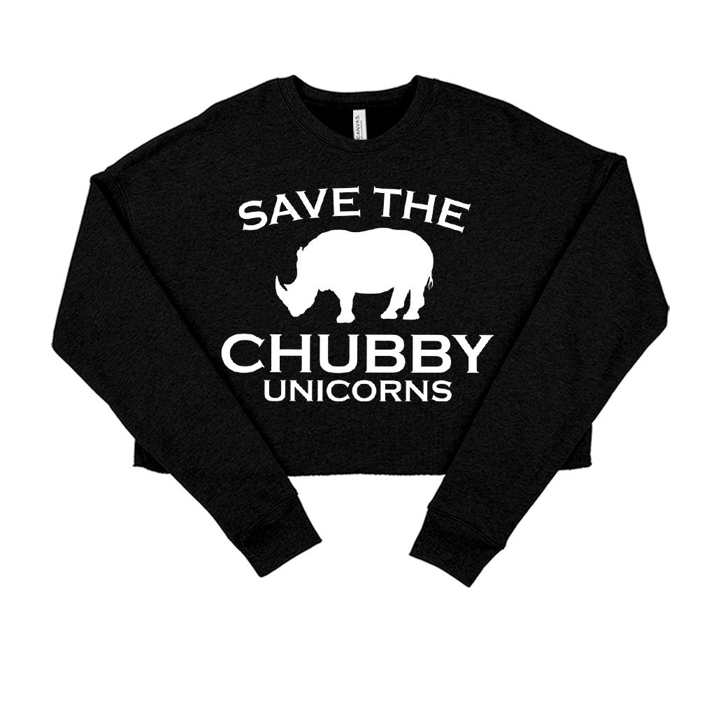 Women’s Cropped Fleece Save the Chubby Unicorns Sweatshirt – Cool Funny Sweatshirts Chándal para Mujer Women's Cropped Fleece Save the Chubby Unicorns Sweatshirt - Cool Funny Sweatshirts Chándal para Mujer