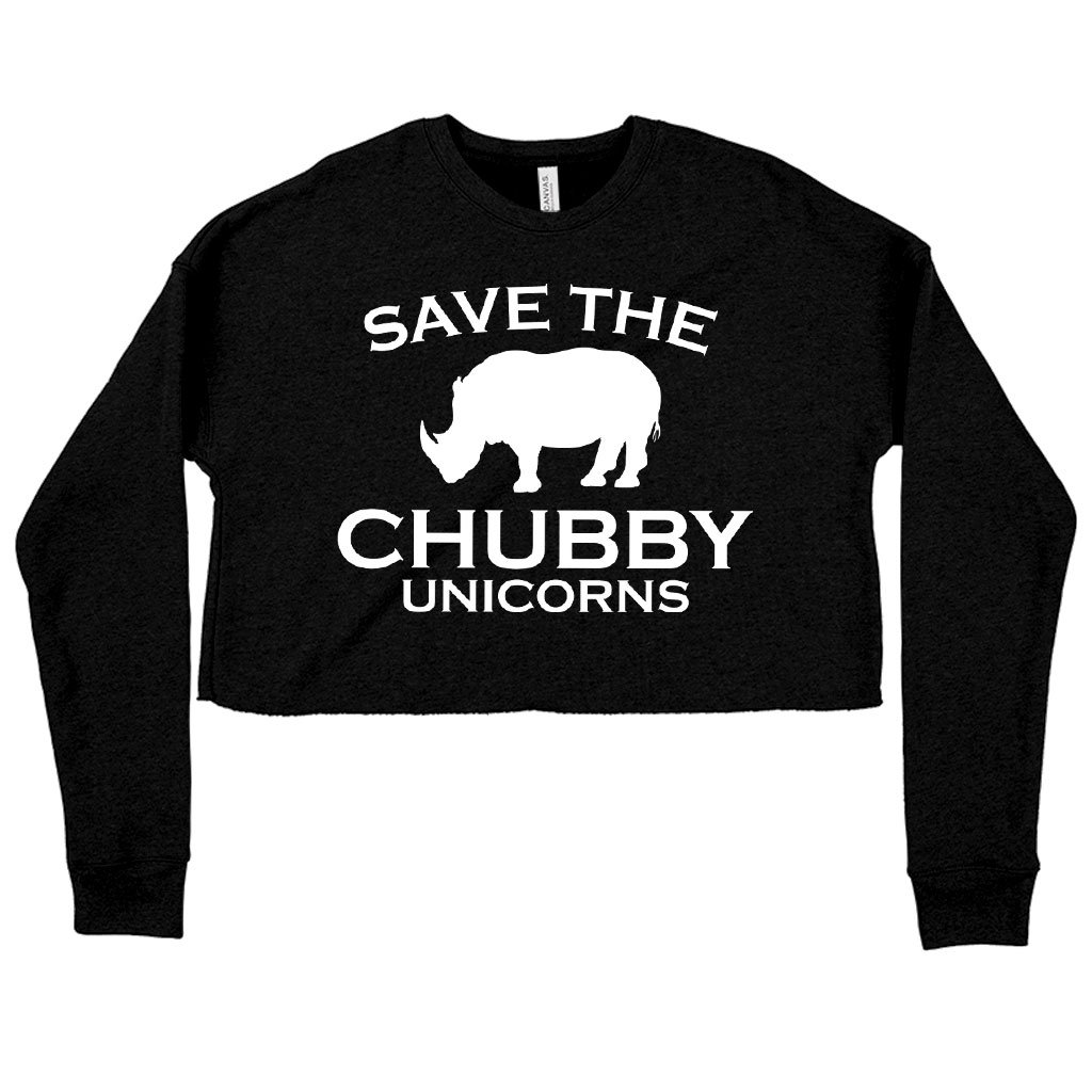 Women’s Cropped Fleece Save the Chubby Unicorns Sweatshirt – Cool Funny Sweatshirts Chándal para Mujer Women's Cropped Fleece Save the Chubby Unicorns Sweatshirt - Cool Funny Sweatshirts Chándal para Mujer