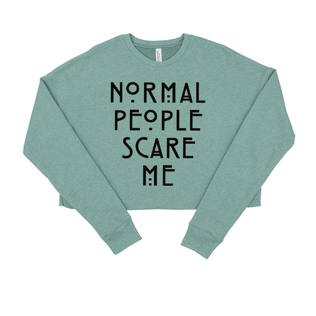 Women’s Cropped Fleece Normal People Scare Me Sweatshirt – Funny Adult Sweatshirts Chándal para Mujer Women's Cropped Fleece Normal People Scare Me Sweatshirt - Funny Adult Sweatshirts Chándal para Mujer