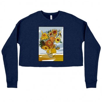 Alternative view of Women's Cropped Fleece Black Santa Matters Sweatshirt - Black Christmas Sweatshirts