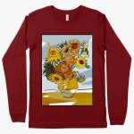 Van Gogh Sunflowers Long Sleeve T-Shirt - Art Print T-Shirts