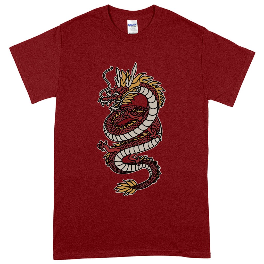 Heavy Cotton Chinese Dragon T-Shirt – Dragon T-Shirt Design - Aalamey