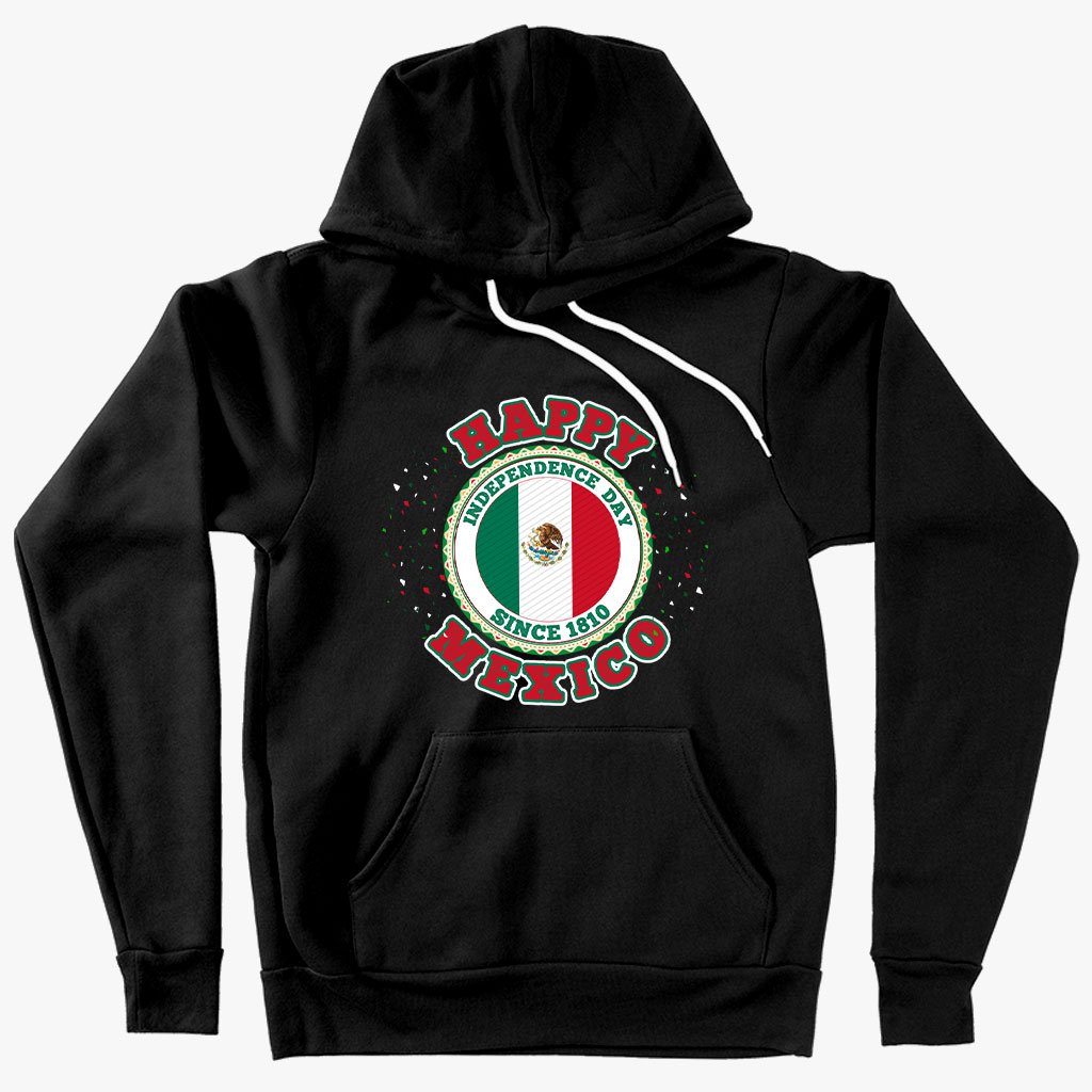 Sponge Fleece Happy Independence Day Mexico Hoodie - Mexico Hoodie ...