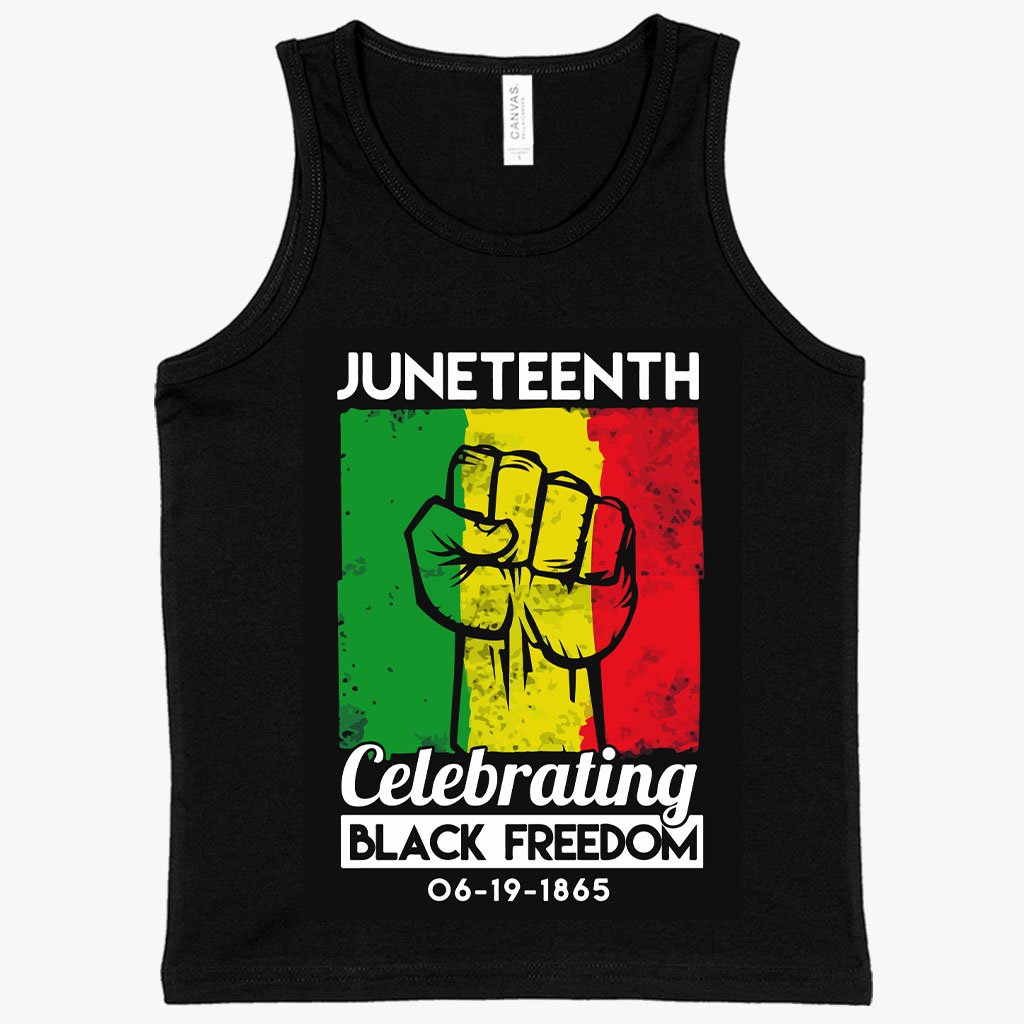 Kids’ Black American Celebrate Freedom Tank – Vintage Juneteenth Tank ...