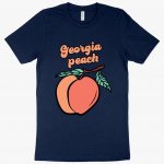 Georgia Peach T-Shirt - Peach State T-Shirts MADE IN THE USA T-Shirts