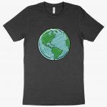 Globe T-Shirt - America T-Shirt MADE IN THE USA T-Shirts